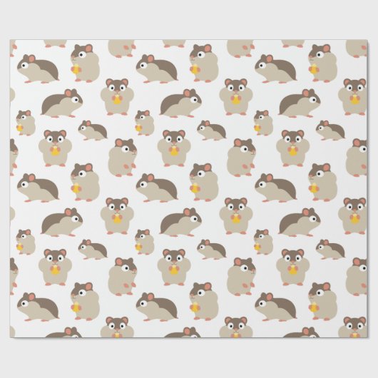 Papier Cadeau Hamsters (Plat)