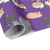 Papier Cadeau Hamsters  (Coin rond)