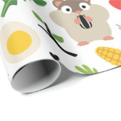 Papier Cadeau Hamsters Et Leurs Traitements (Coin rond)