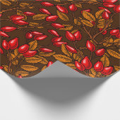 Papier Cadeau hanches roses, brune et rouge (Coin)