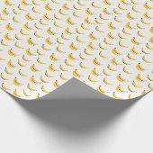 Papier Cadeau Hand-drawn bananas, stylish seamless pattern. (Coin)