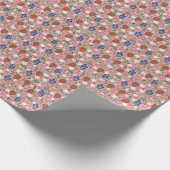 Papier Cadeau Hand Drawn Berry Pattern  Wrapping Paper Roll (Coin)