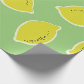 Papier Cadeau Hand drawn seamless pattern with lemons in yellow, (Coin)