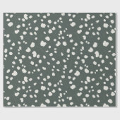 Papier Cadeau Hand Drawn Silver Dollar Lunaria Pattern Custom (Plat)