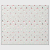 Papier Cadeau Hand-Drawn Snowman on Grey Winter Wrapping Paper (Plat)