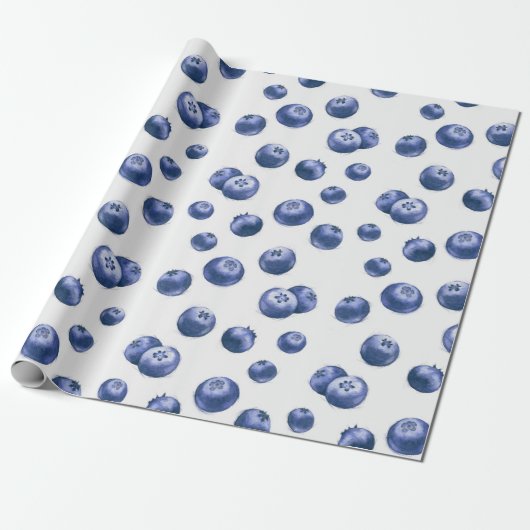 Papier Cadeau Hand drawn watercolor seamless repeated pattern wi (Déroulé)