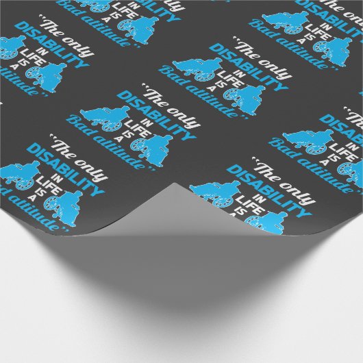 Papier Cadeau Handicap Handicap En Fauteuil Roulant Amusant Hand (Coin)