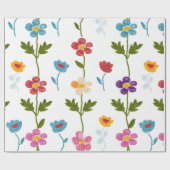 Papier Cadeau Handmade Minimal Nature Florals Colorful Botanical (Plat)