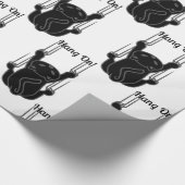 Papier Cadeau Hang On Black Cat (Coin)