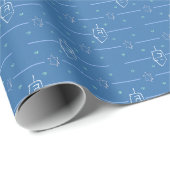 Papier Cadeau Hanouka (Coin rond)