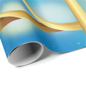 Papier Cadeau Hanoukka (Coin rond)