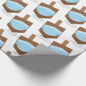 Papier Cadeau Hanoukka 2020 - Dessus avec masque (Coin)