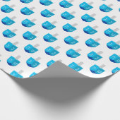 Papier Cadeau Hanoukka Dreidel (Coin)