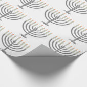 Papier Cadeau Hanoukka menorah (Coin)