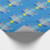 Papier Cadeau hanoukka menorah (Coin)