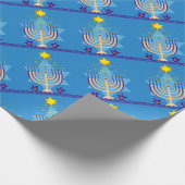Papier Cadeau hanoukka menorah (Coin)