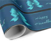 Papier Cadeau Hanoukka Métallurgique (Coin rond)