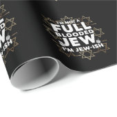 Papier Cadeau Hanoukka pas complètement sanglé Juif Juif Chanouk (Coin rond)