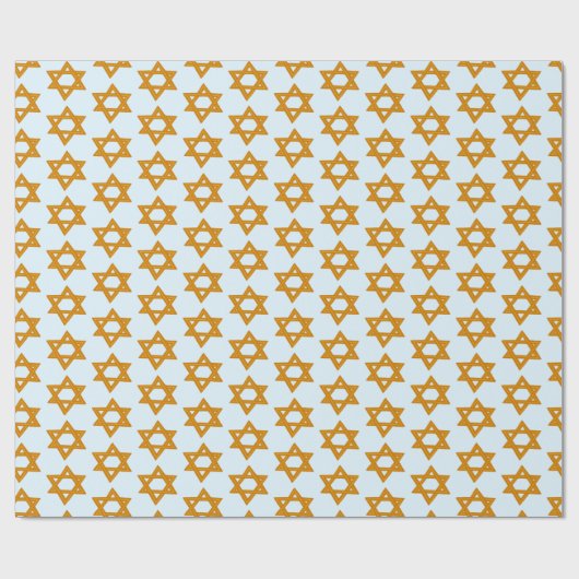 Papier Cadeau HANOUKKA STAR OF DAVID Jewish Holiday Bar Mitzvah (Plat)