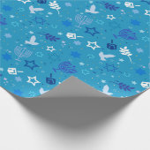 Papier Cadeau Hanoukka Stars Wrapper Paper (Coin)