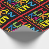 Papier Cadeau Hanoukka Wrapping Paper "Hanoukka is Funukkah" (Coin)