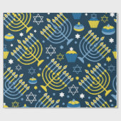 Papier Cadeau "Hanukkah" (Plat)
