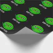 Papier Cadeau Hap Pea Funny Happy Pea Pun Dark BG (Coin)
