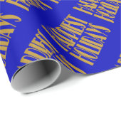 Papier Cadeau happiest holidays (Coin rond)