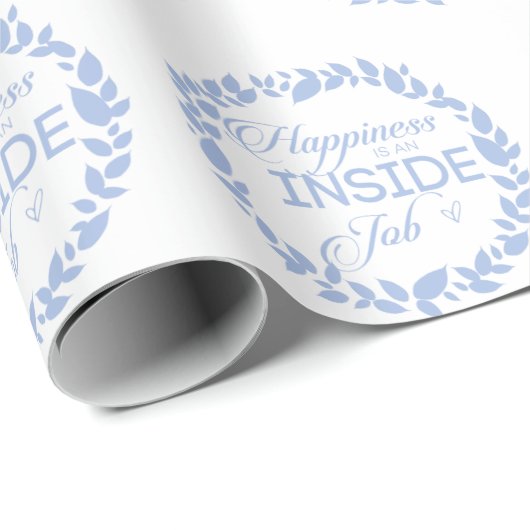 Papier Cadeau Happiness Is (Coin rond)
