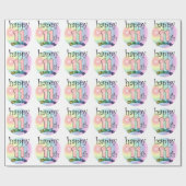 Papier Cadeau Happy 11th Birthday (rose) (Plat)
