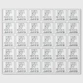 Papier Cadeau HAPPY 37E ANNIVERSAIRE ; Style Art Déco ; Nom pers (Plat)