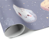 Papier Cadeau  Happy Asteroid Wrapping Paper (Coin rond)