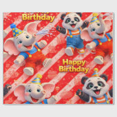 Papier Cadeau Happy birthday premium wrapping paper de (Plat)