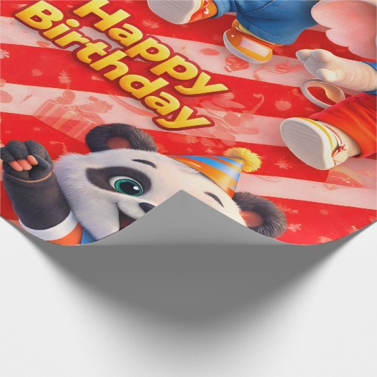 Papier Cadeau Happy birthday premium wrapping paper de (Coin)