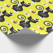 Papier Cadeau Happy Birthday Wrapper Paper Black Cat (Coin)