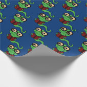 Papier Cadeau Happy Bookworm Turquoise (Coin)