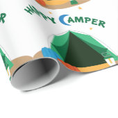 Papier Cadeau Happy Camper (Coin rond)