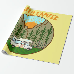 Papier Cadeau Happy camper - Graphique Vanlife #7