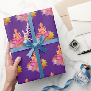 Papier Cadeau Happy Diwali - Deepalavi Lakshmi Goddess 4