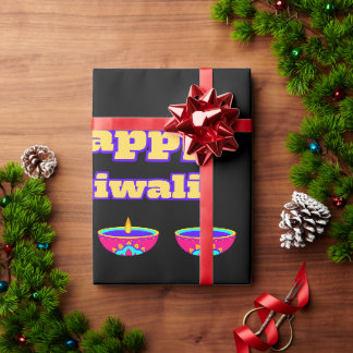 Papier Cadeau Happy Diwali (Papier à emballer)