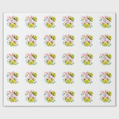 Papier Cadeau Happy Easter Party Bunny Popping Out (Plat)