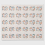 Papier Cadeau Happy Easter Pastel Wrapping Paper (Plat)