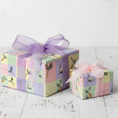 Papier Cadeau Happy Easter Rabbit & Carrot Squares