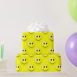 Papier Cadeau Happy Face Graphic Motif