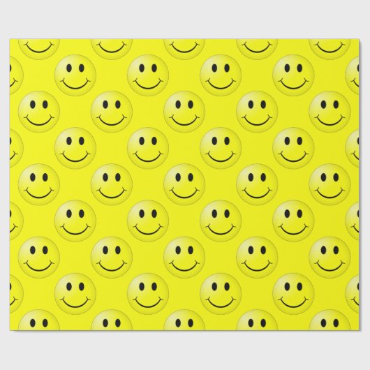 Papier Cadeau Happy Face Graphic Motif (Plat)