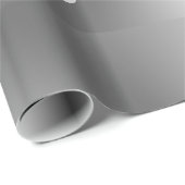 Papier Cadeau Happy Fête des pères Metallic Silver Enveloppement (Coin rond)