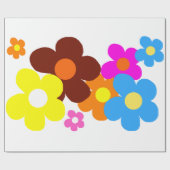 Papier Cadeau Happy Flowers (Plat)