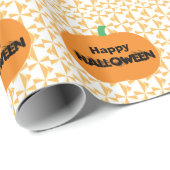 Papier Cadeau Happy Halloween (Coin rond)