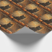 Papier Cadeau Happy Halloween Black Cat Collection (Coin)