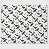 Papier Cadeau Happy Halloween Chat noir (Plat)